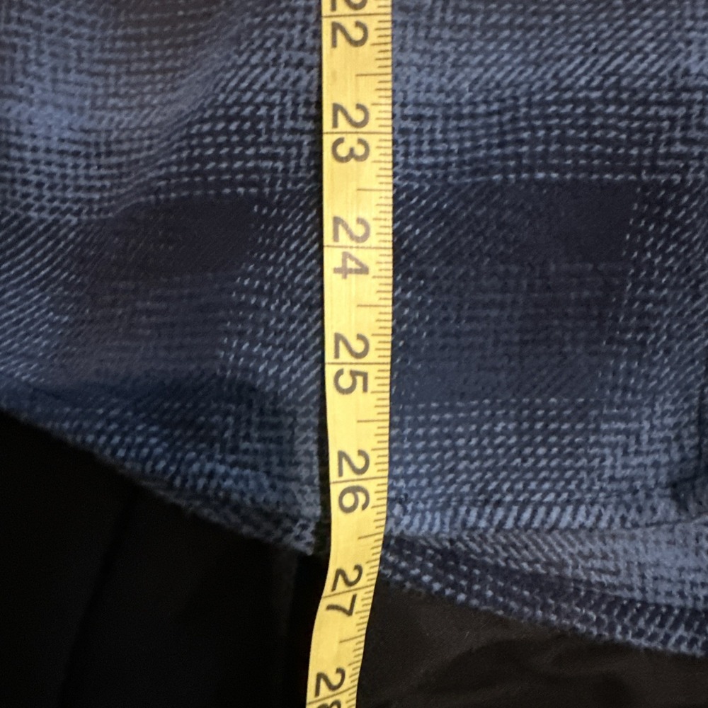 Orvis Plaid Flannel Shacket M Navy And Black Pockets Soft Cotton - Picture 10 of 10